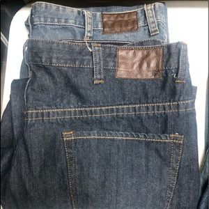 Mens jeans 44 x 32 (2pair) gently worn dark denim/ blue Jean